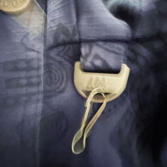 Vtg 80s Nils Womens Ski Jacket Size 6 Belted Hooded  Purple Aztec Print With Cap - Picture 13 of 16